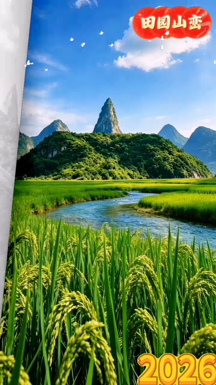 田园山峦，状元笔山风景。
状元笔山。