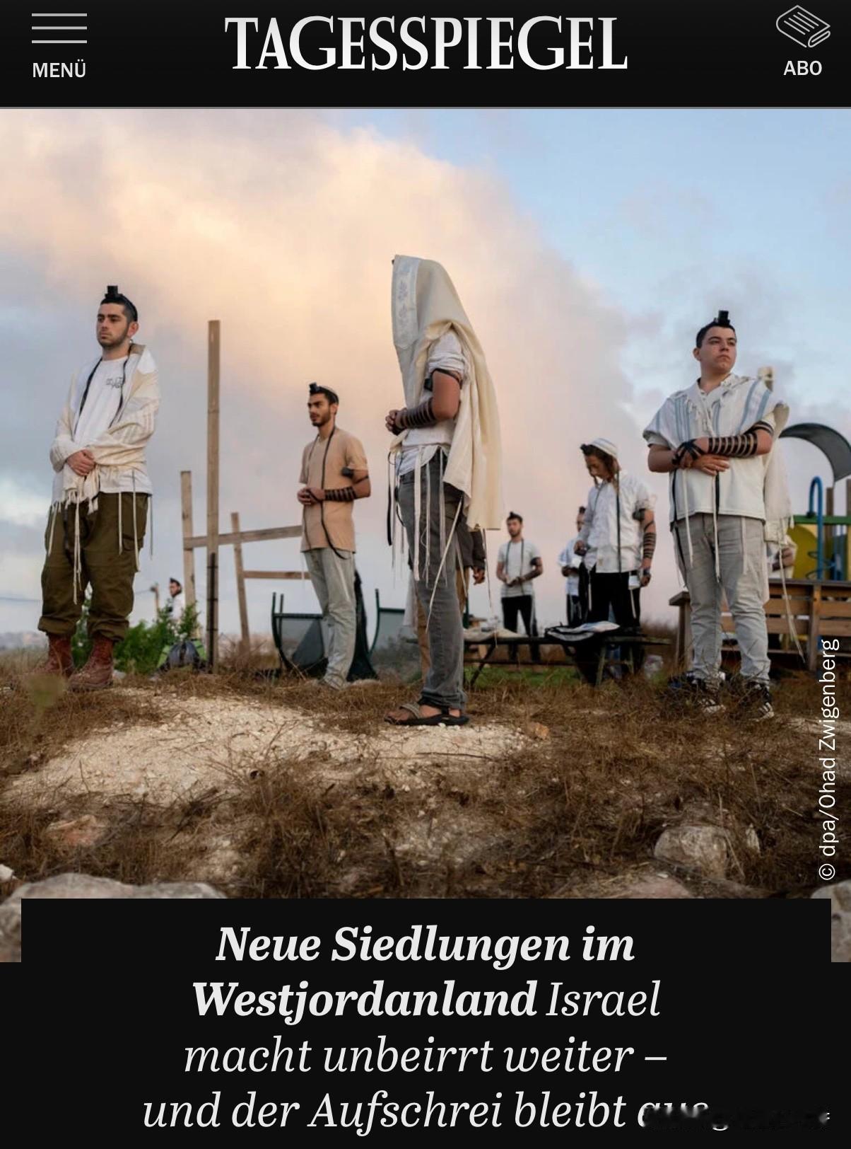 经哈马斯对以色列实施突袭并爆发了二年的战事后，以色列政府对在约旦河西岸扩大定居点