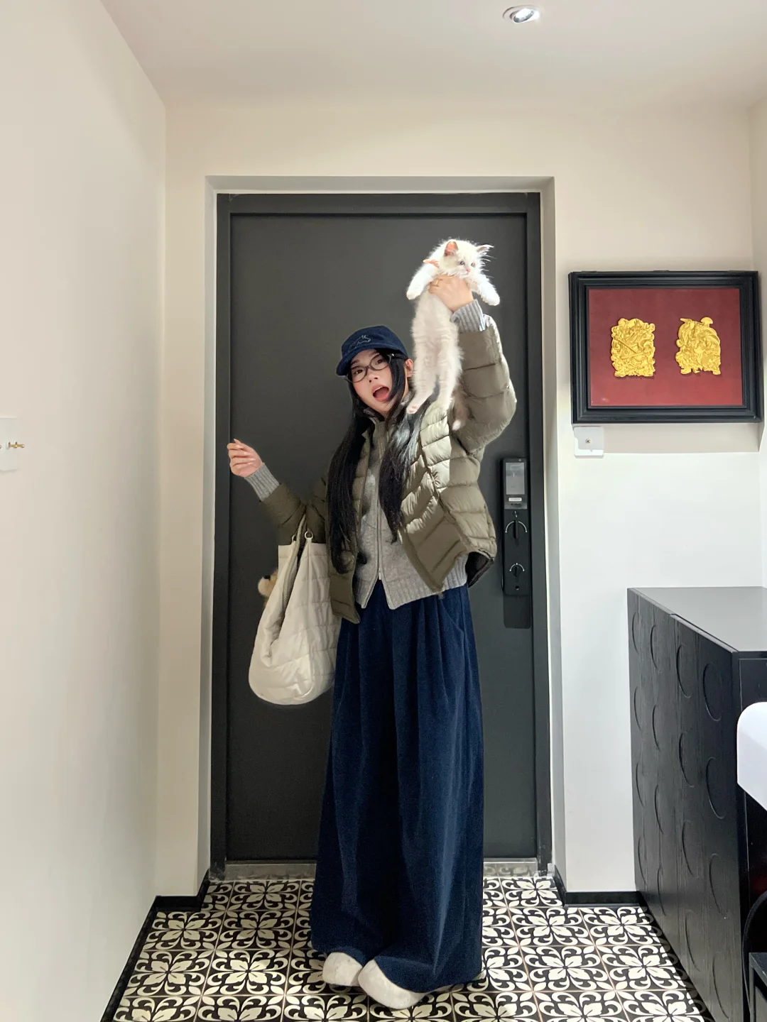 冬日低饱和度穿搭