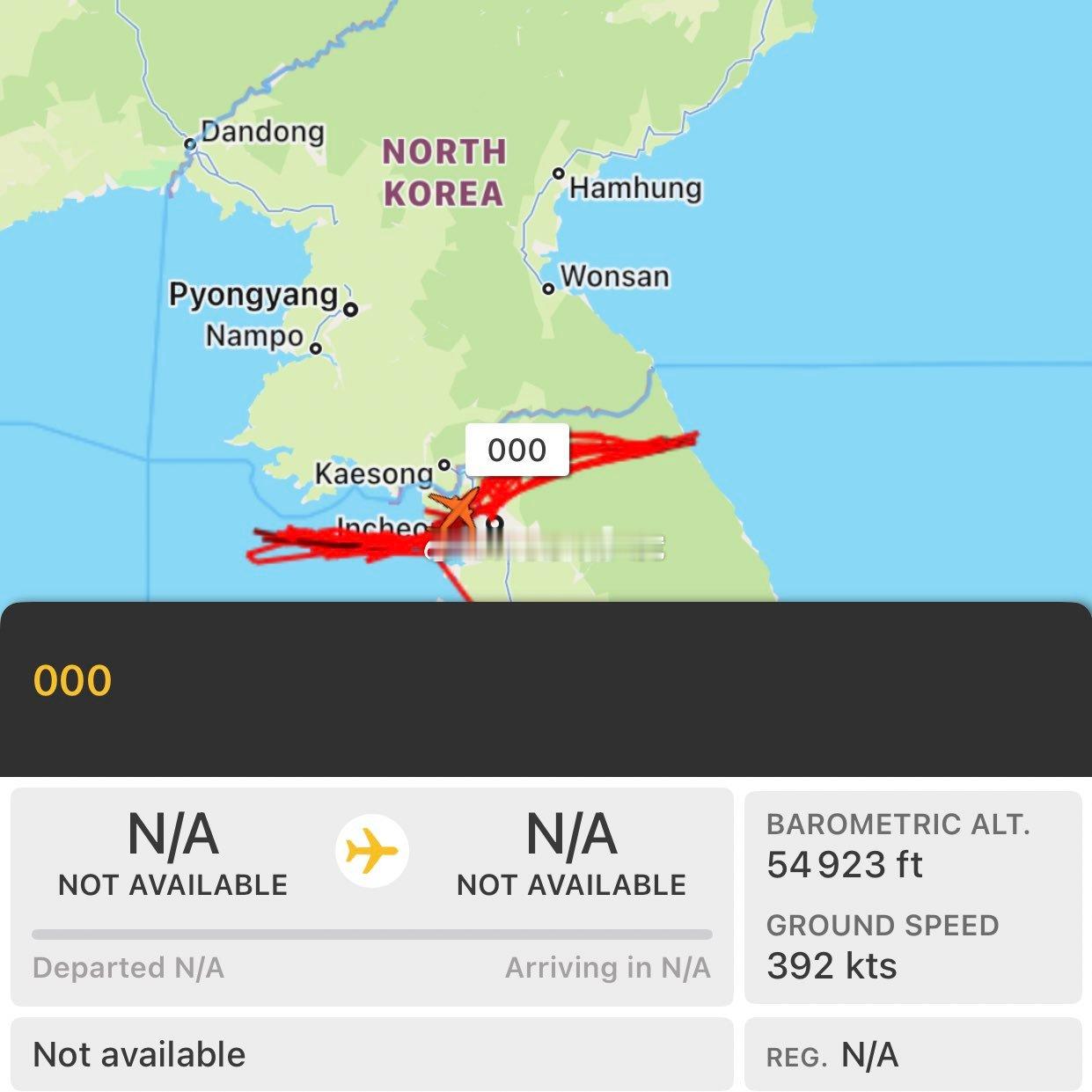 2月17日据“24小时飞行雷达”网站报道，美军RQ-4B全球鹰无人机活跃在韩朝边