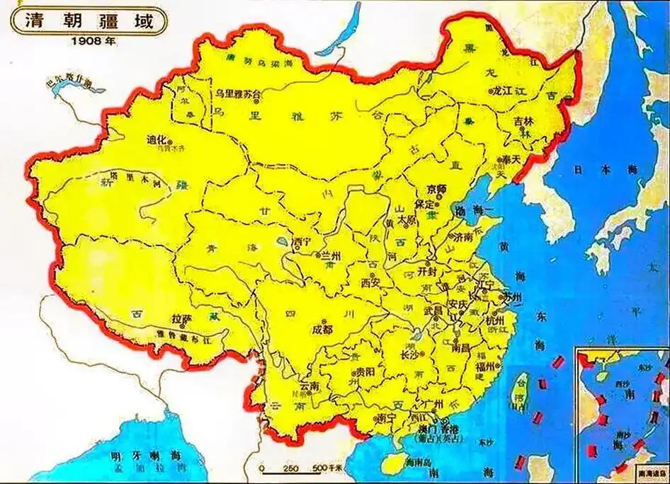 看到大清没被瓜分前的地图，真让人感慨万千

清朝对疆域的经营，靠的是三代人的死磕