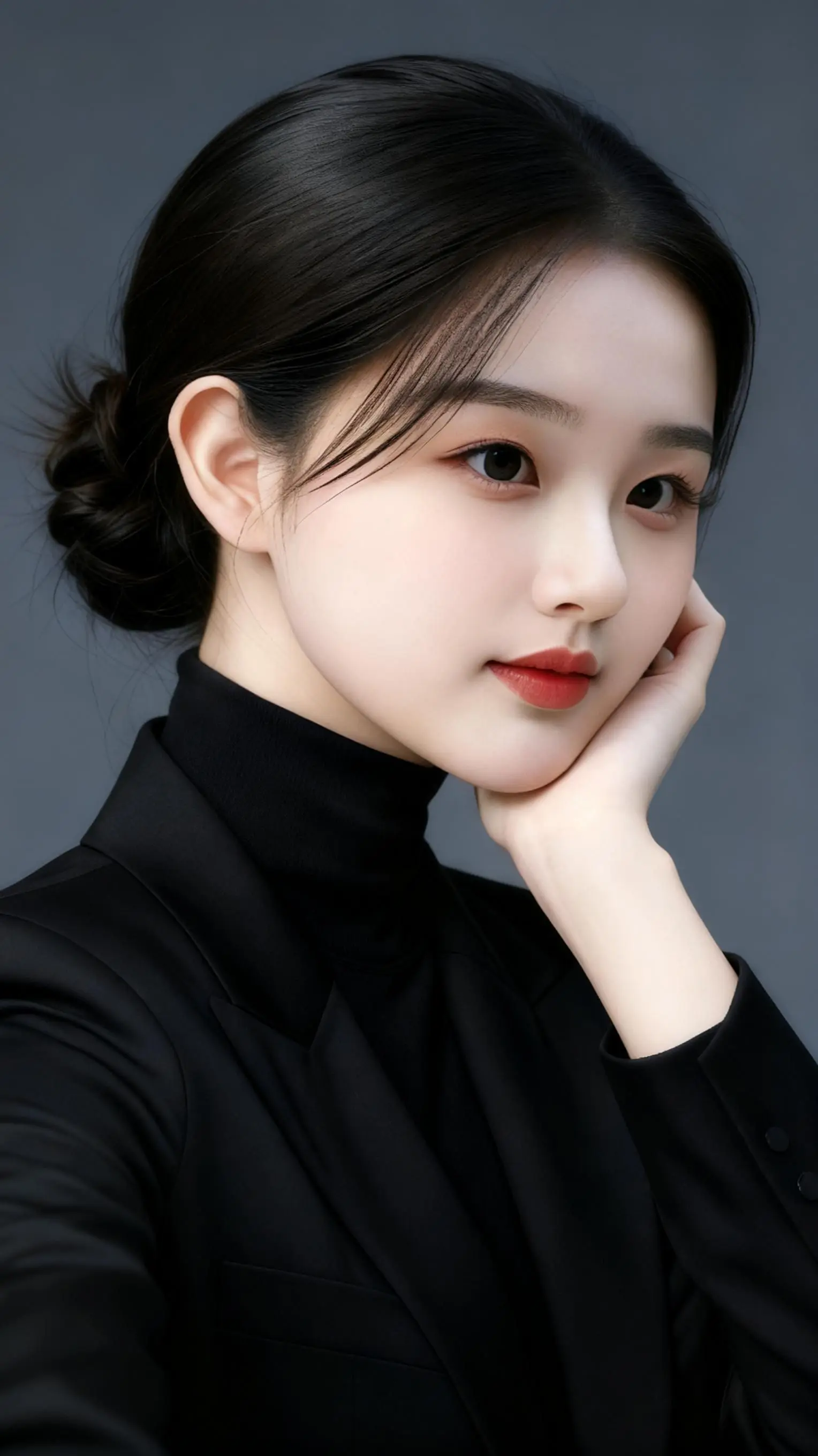 美少女风格 我要上热们 高颜值美女 侧颜控 优雅女人气质盘发