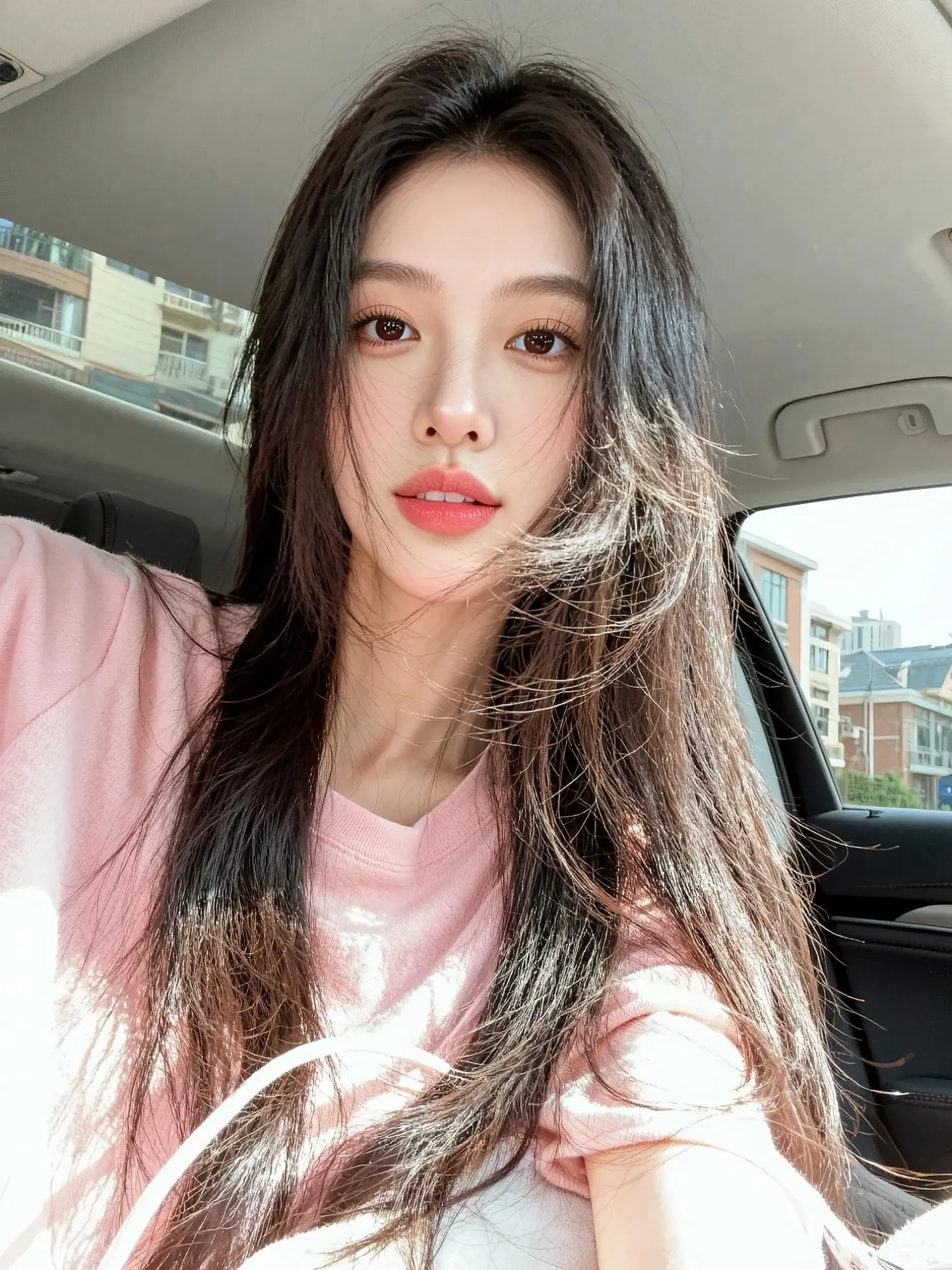 AI车内自然光自拍 随变ai随便玩 玩法合伙人计划 ai创作 随变一拍都很夯