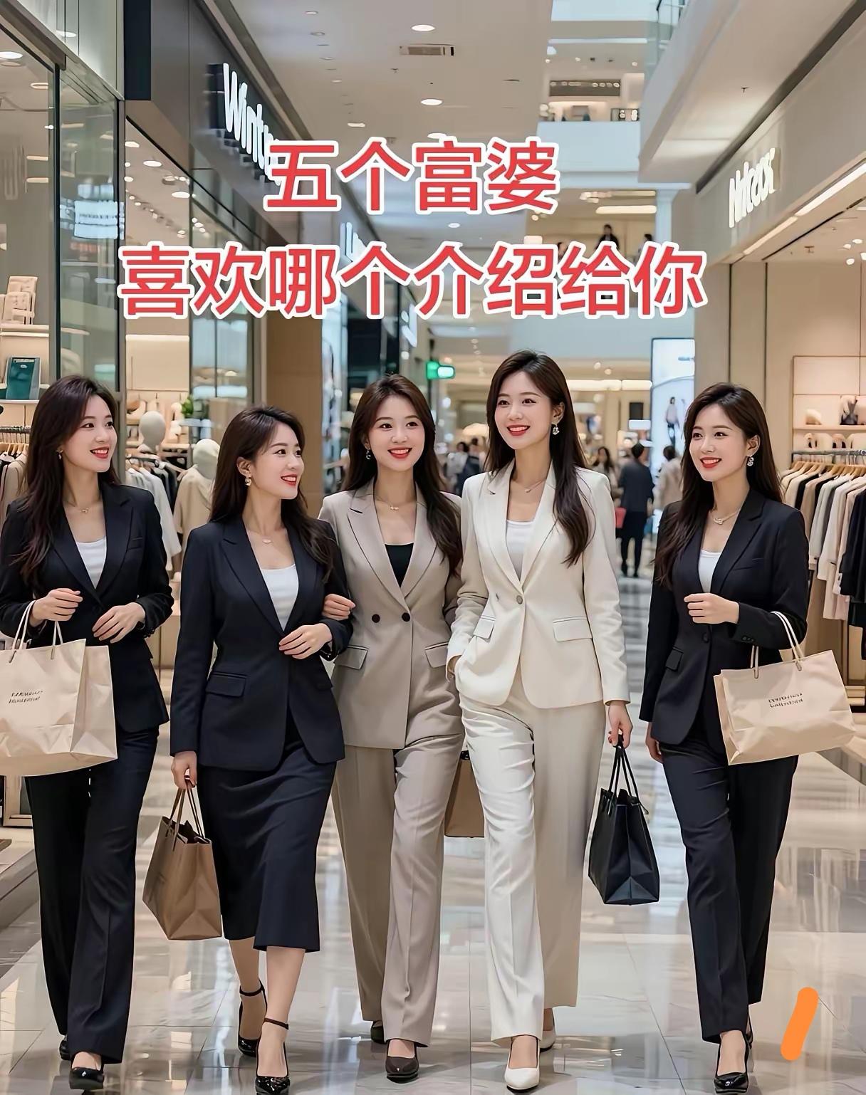 1.没有富婆样，富家女可以有。
2.这才是真正的富婆。