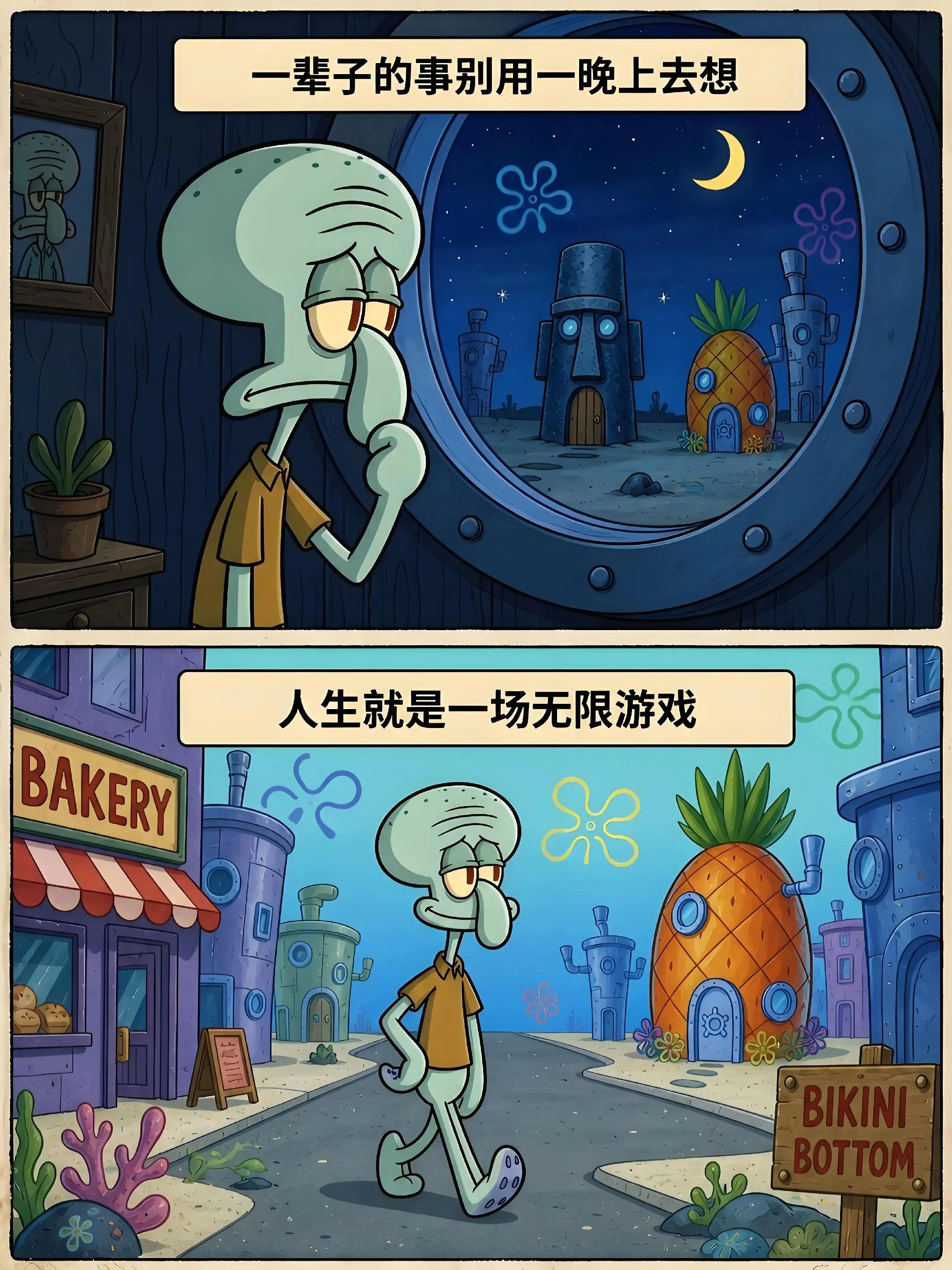 一辈子的事情别用一晚上去想...