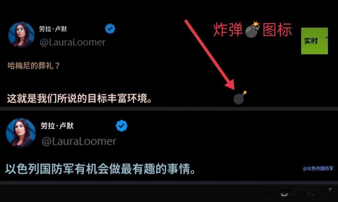 俄罗斯媒体《今日俄罗斯》报道：美国极右翼网络红人劳拉·卢默在网络上暗示以色列军队