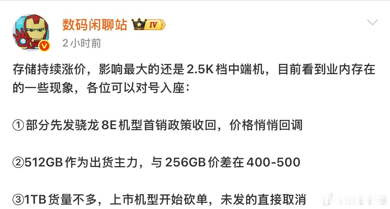 涨价之前买到1tb还有国补的用户真是赢麻了，近几年这价格估计都降不下来，照片视频