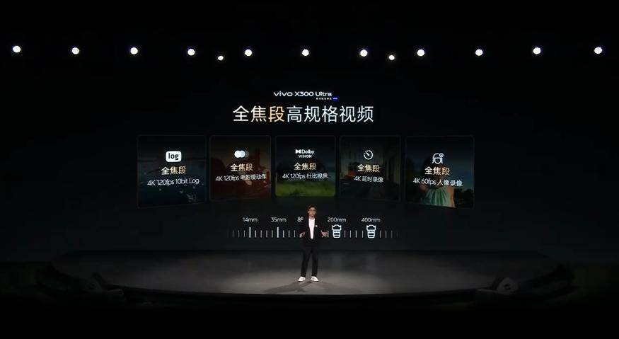 vivo X300 Ultra支持全焦段高规格视频。

说实话，既然发布会敢这样
