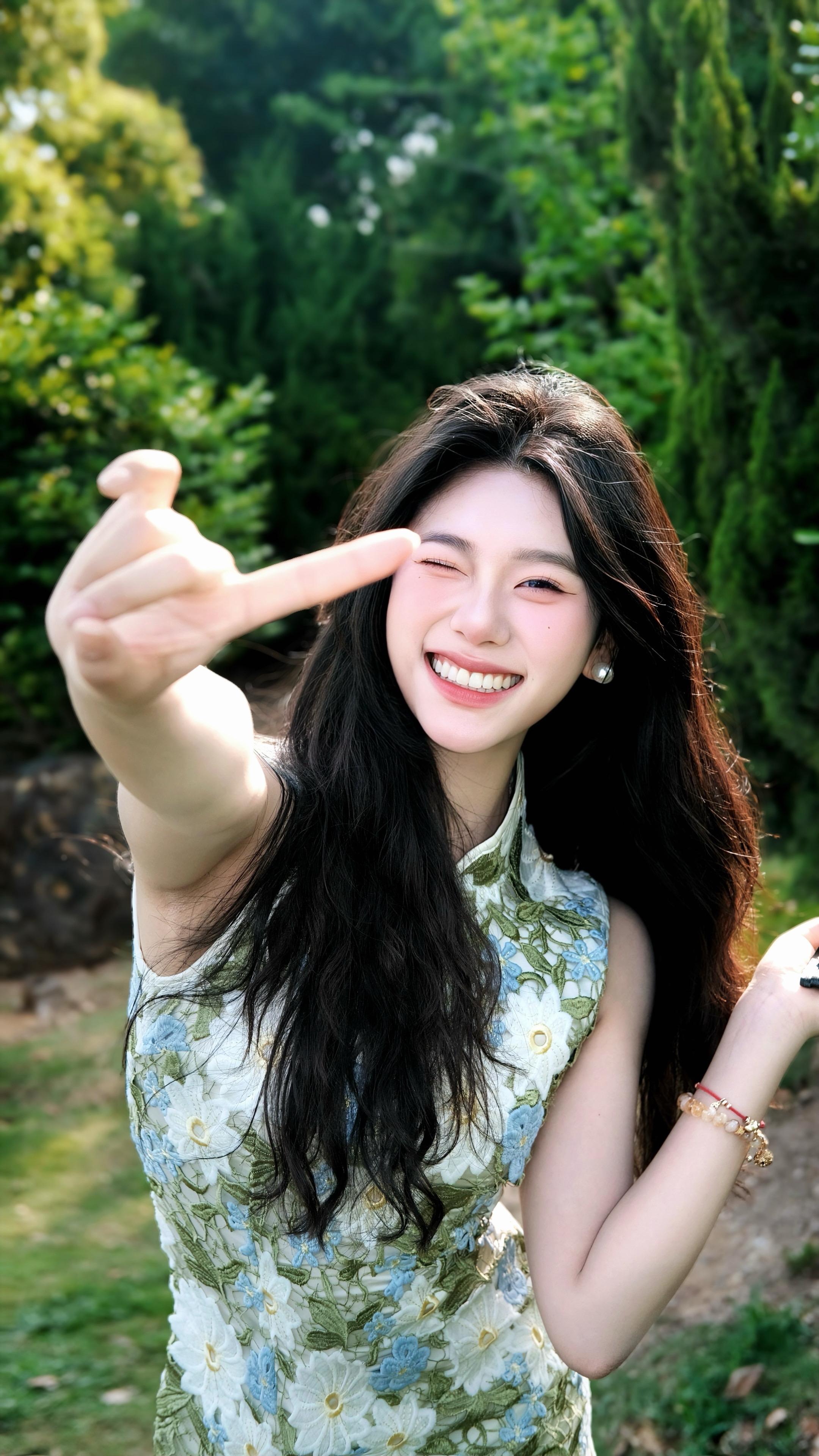 “窗透初晓 日照西桥 云自摇”