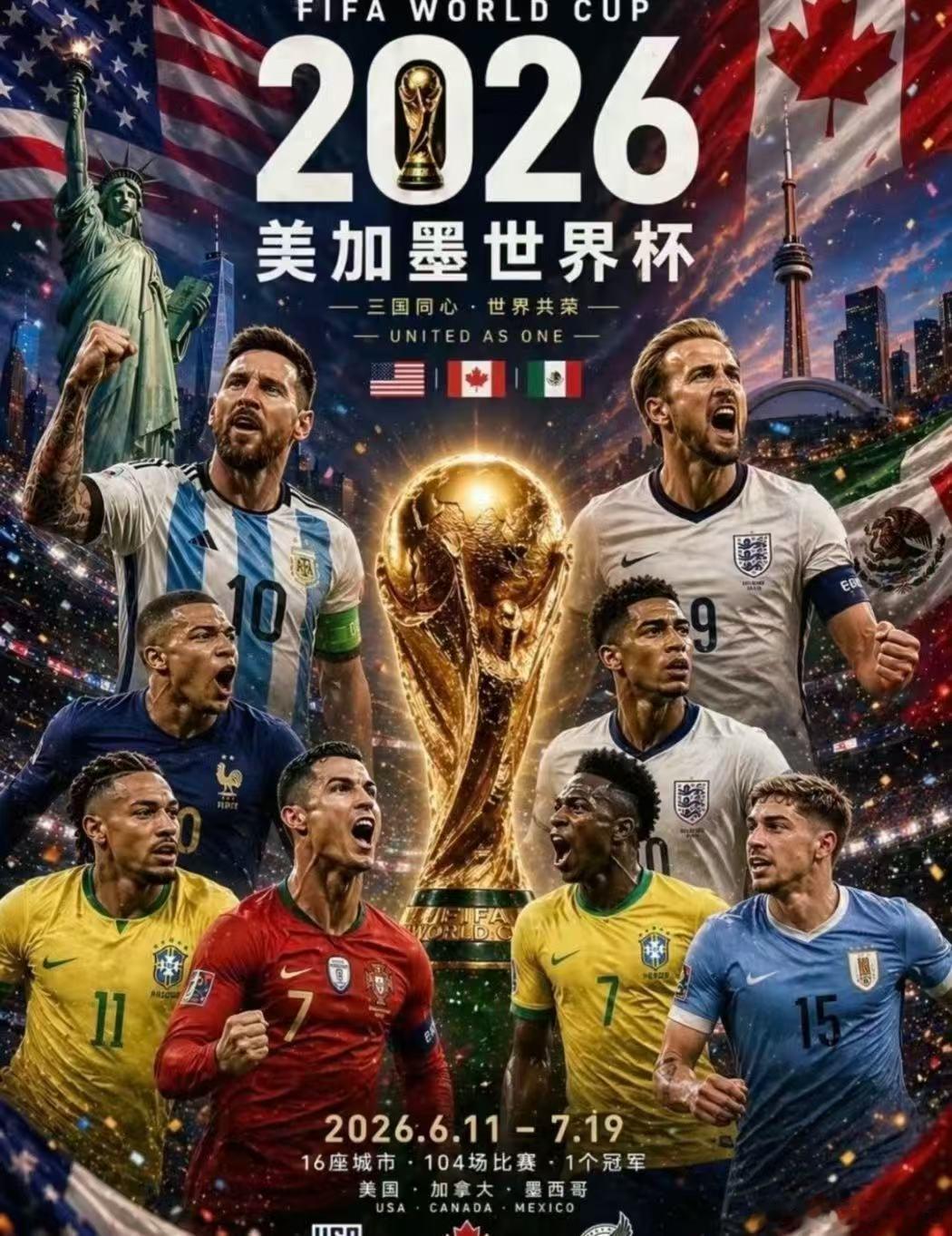 倒计时 15 天！2026 年美加墨世界杯即将拉开大幕，全球足坛的目光已然齐聚北