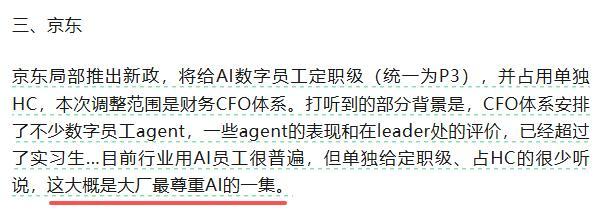 这大概是大厂最尊重AI的一集[笑cry]就看东哥什么时候张罗着给上社保了[dog