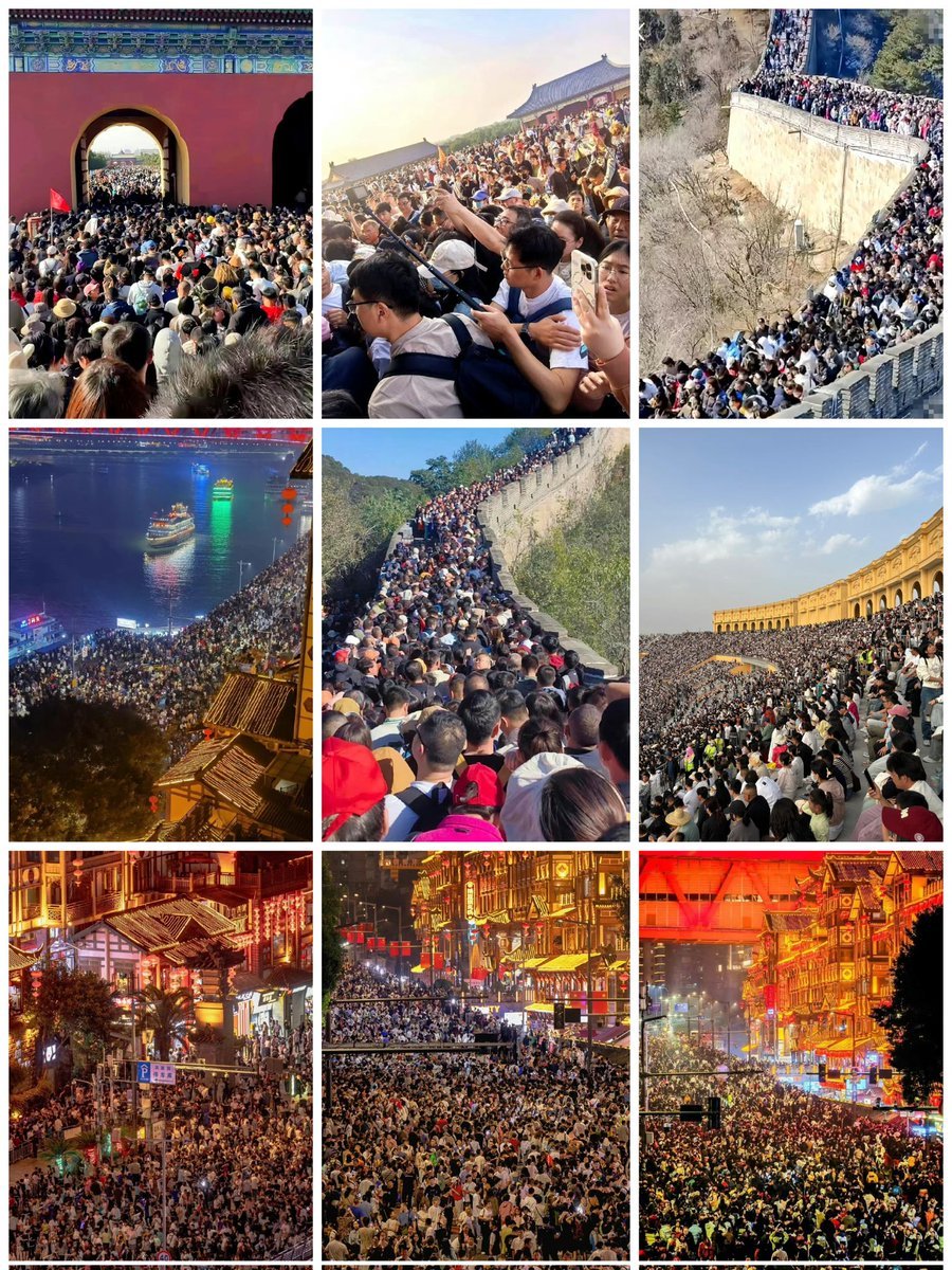五一假期全国消费市场数据来了什么TM的关税战、贸易战，大不了不做外国人的生意，做