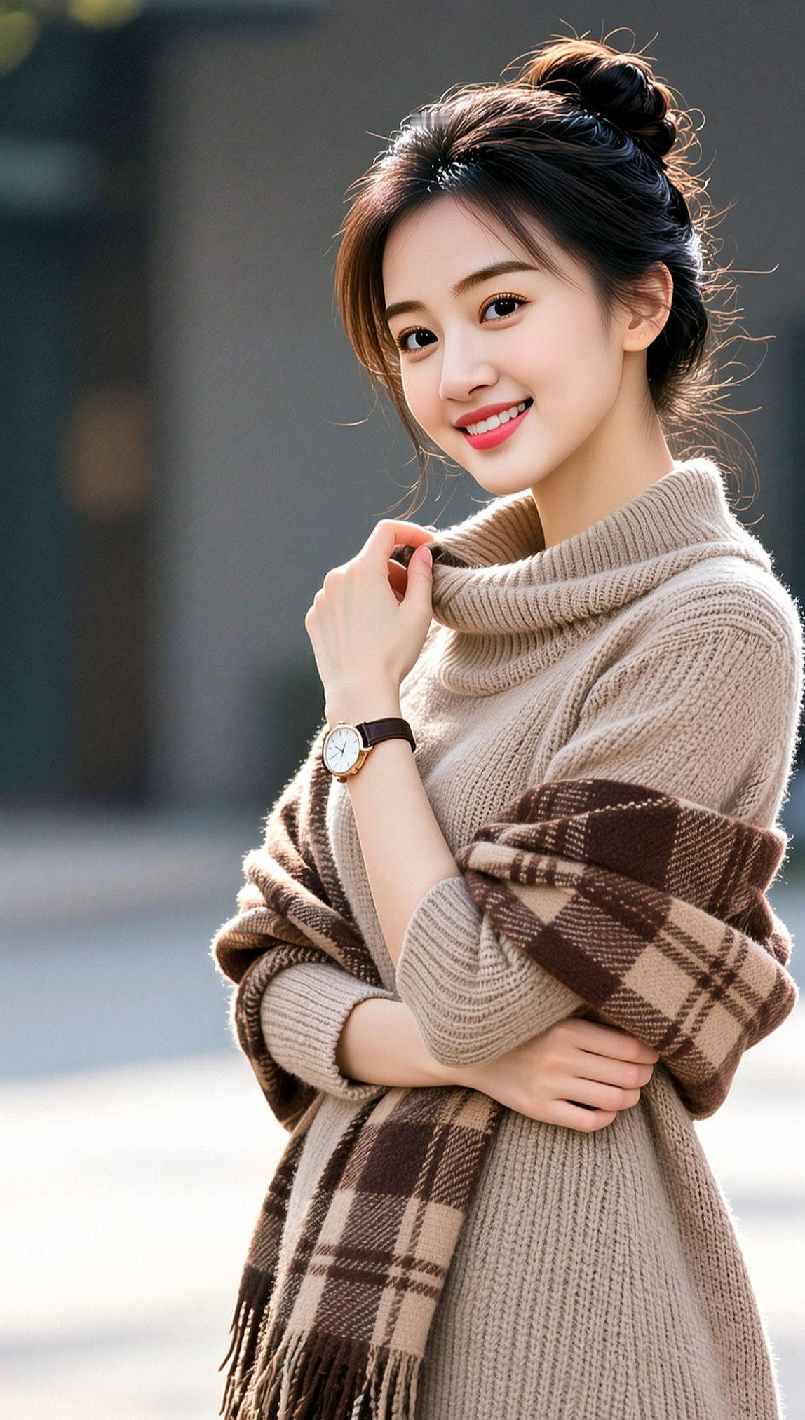 AI暖冬氛围感写真 抖音ai创作 颜值