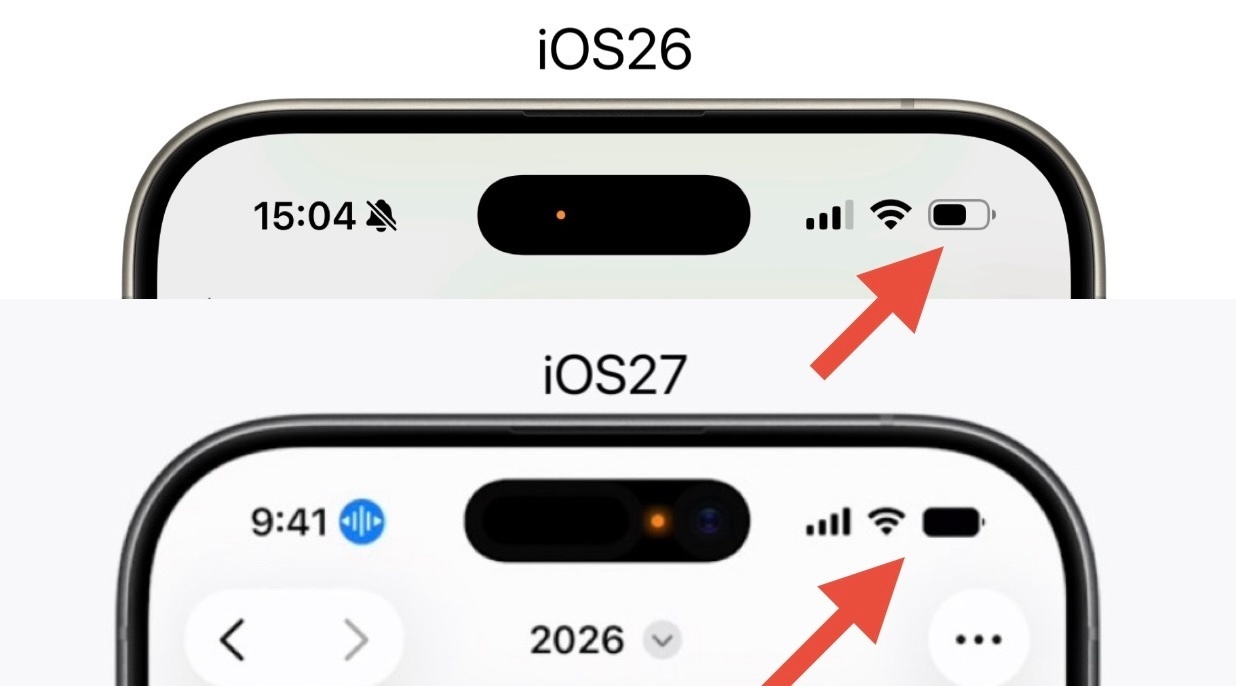 iOS27电池图标 丑这图标，有影响啥嘛？ ​​​