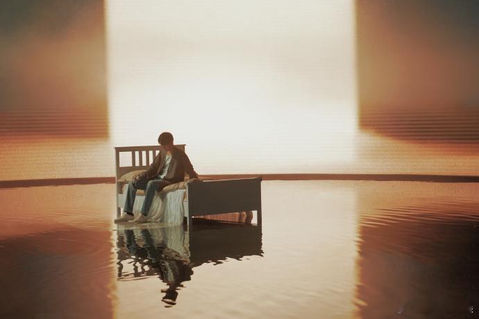 肖战晚安工作室出图 工作室呈现的肖战晚安形象，在梦幻氛围的晕染下，如诗如梦，成为