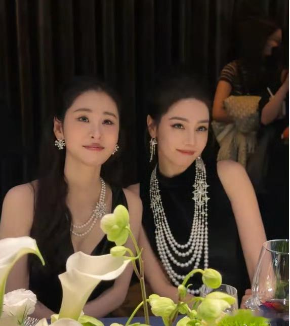 迪丽热巴张碧晨合照迪丽热巴张碧晨同场活动，这什么梦幻联动啊 两位美女对我的眼睛很