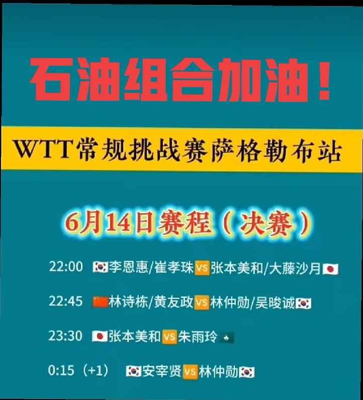 WTT萨格勒布站，国乒遭遇滑铁卢，22人参赛四项颗粒无收，单看“石油”组合能否为