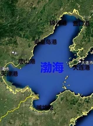 毛主席真是高明，不服不行！原来今天的渤海能完全属于中国，没有一艘外船胆敢驶入，完