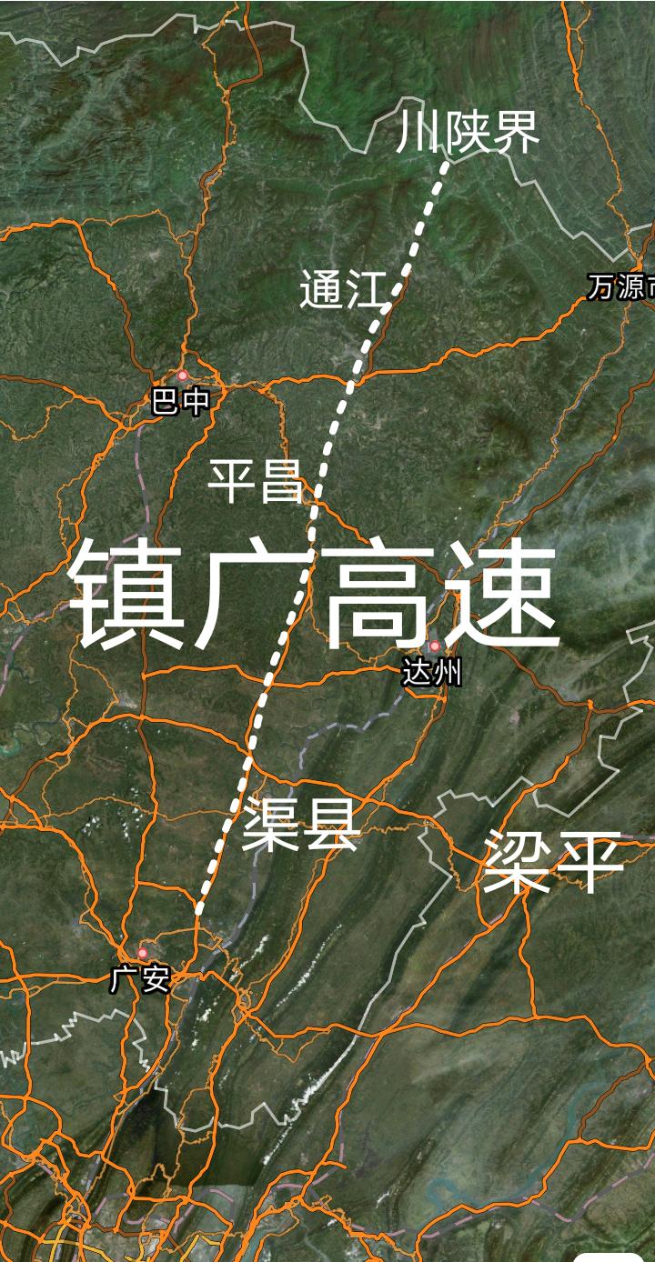 重要进展，S15镇广高速巴中通江(川陕界)至广安段控制性工程全长约3.6公里的北