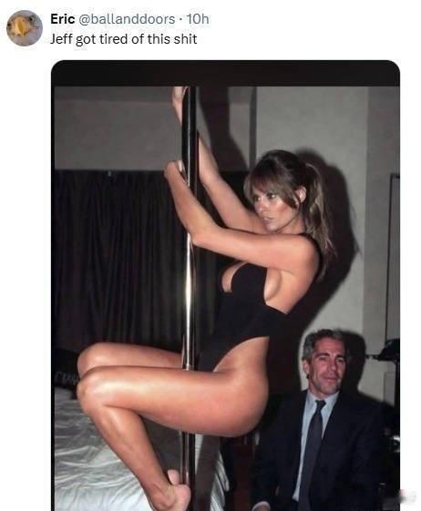 特朗普一再用爱泼斯坦的卷宗恐吓和羞辱一些人，然后，她的第三任老婆被迫在2026年