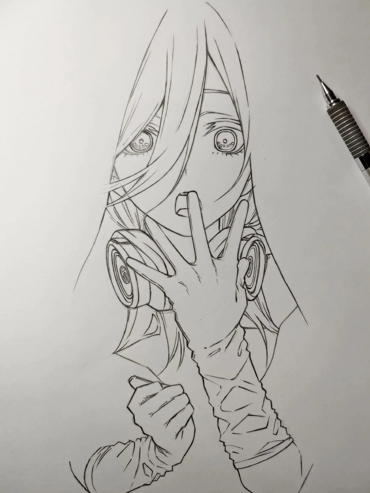 三三得玖. 绘画过程 绘画工具：威思立一代马克笔