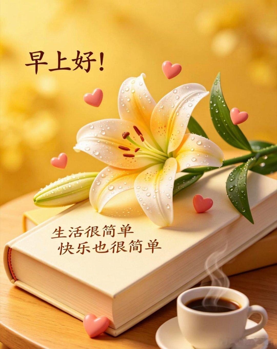 早安 放平节奏慢慢前行，沿途处处藏着美好。只要心中拥有目标，就不必畏惧前路漫长。