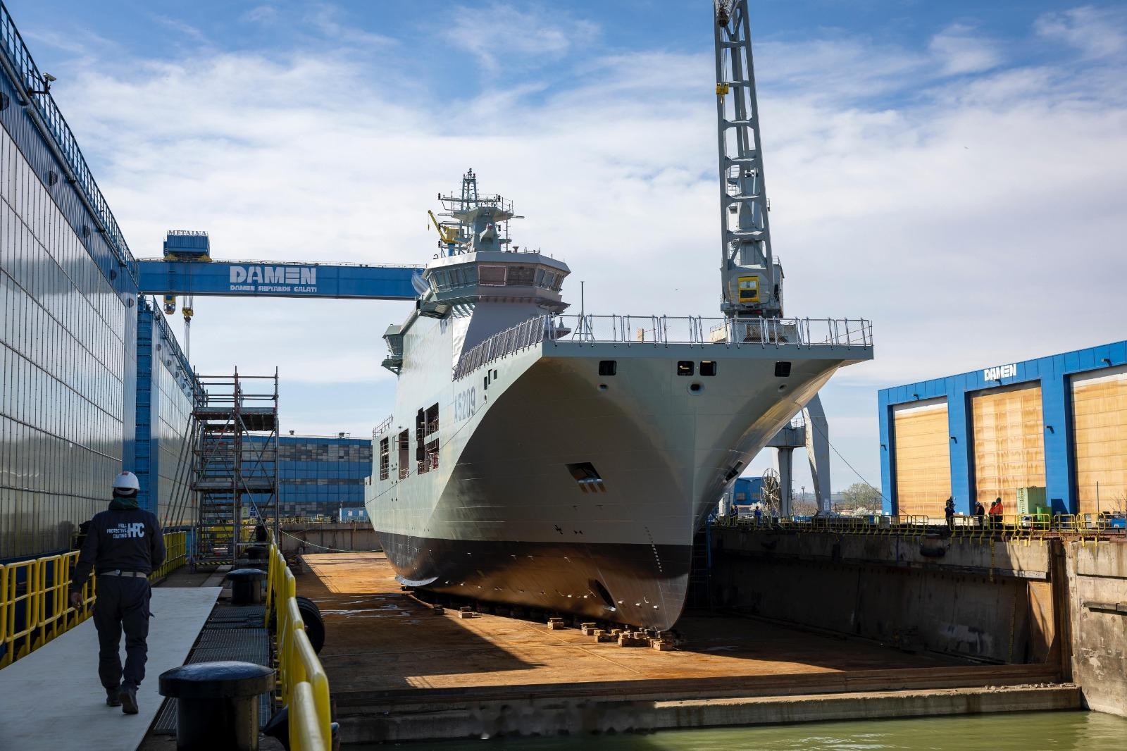 葡萄牙迷你登下水，这艘名为“D. João II”号的多功能舰艇平台将用作无人机