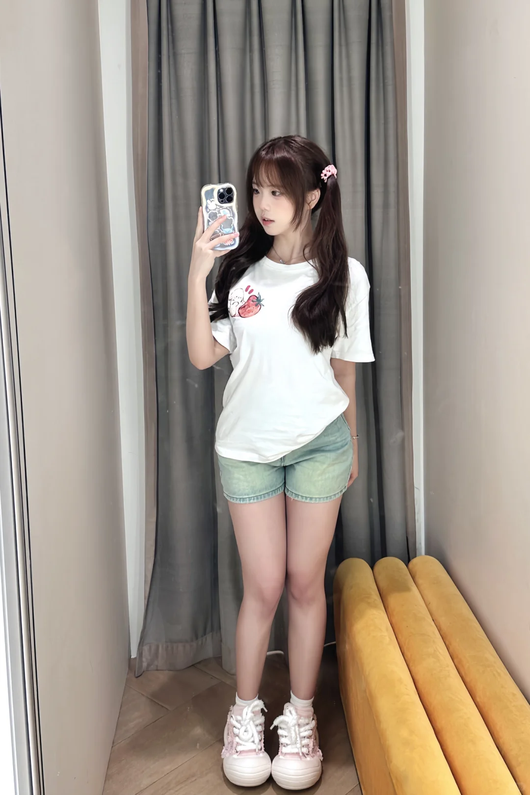 又被自己可爱到咯