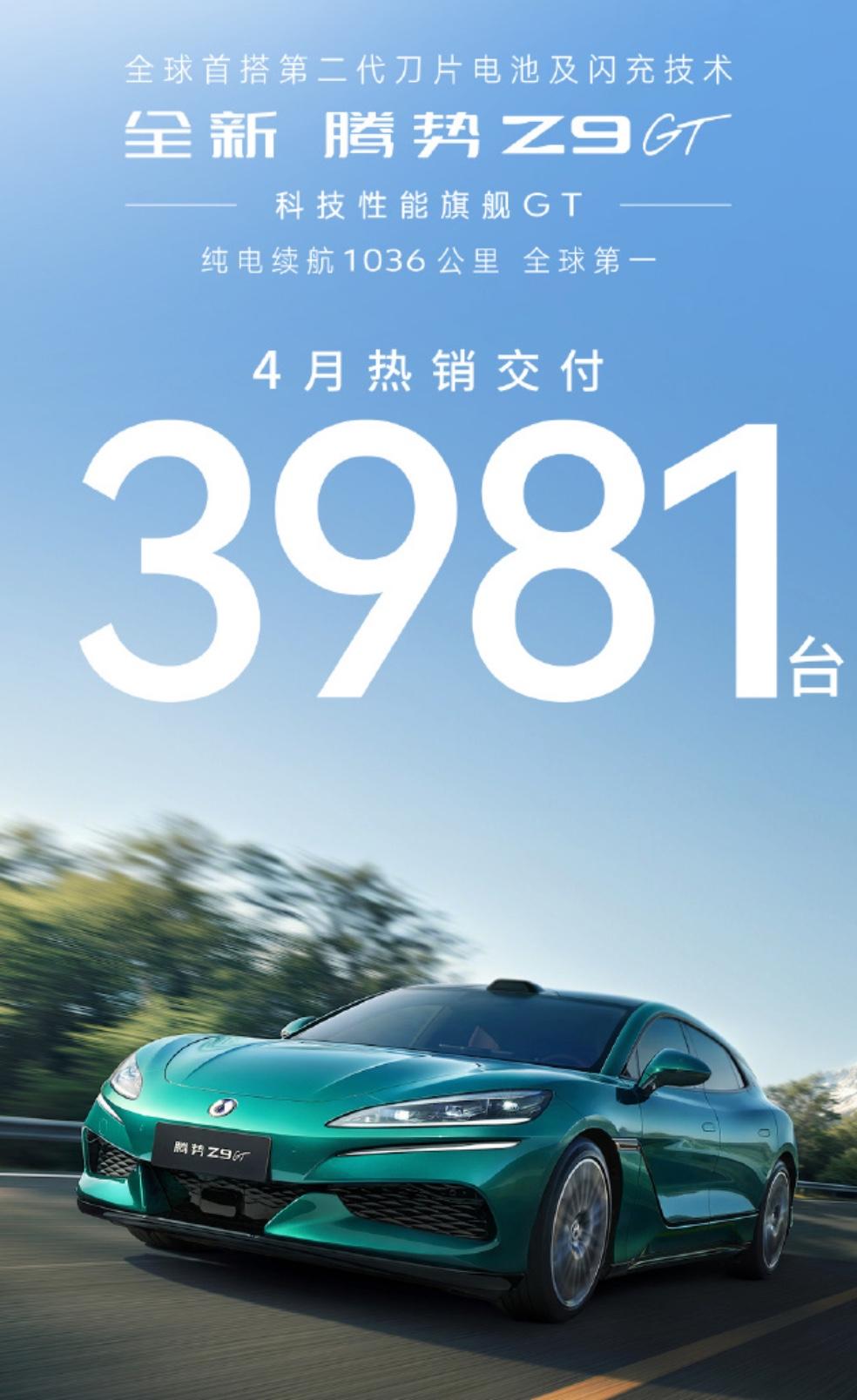 腾势Z9GT销量累计15246辆
3月：1335辆
4月：3981辆
5月：59