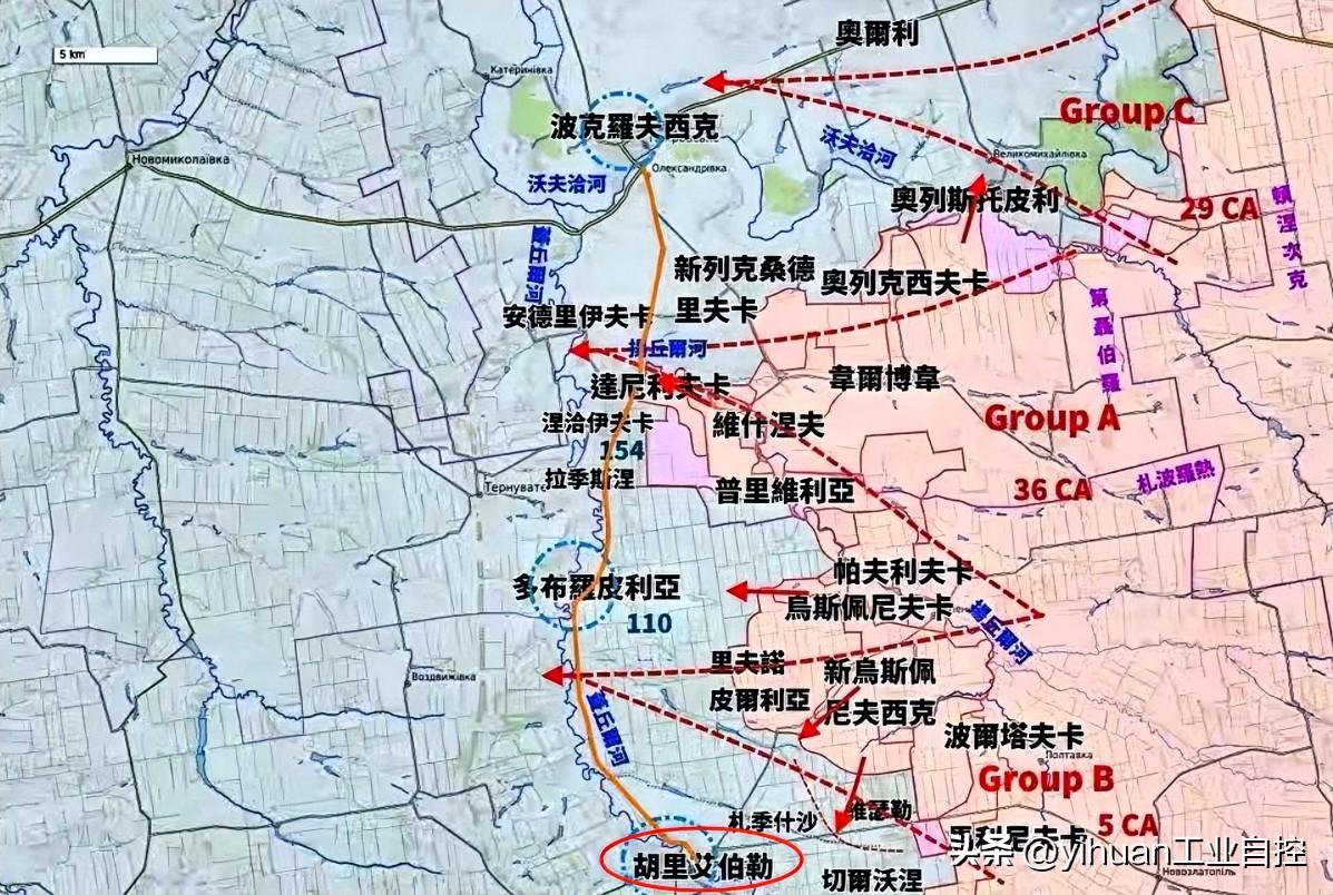 扎波罗热州胡里艾博勒市的东侧防线已被俄军突破，俄军将会长驱直入！