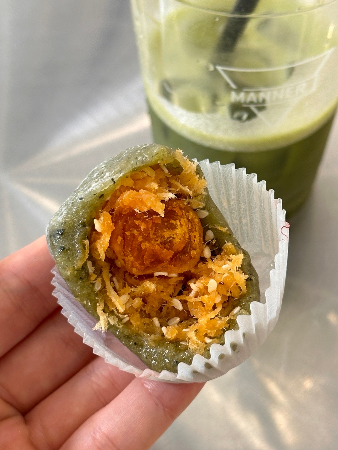 好健康呀 一大早吃绿色食品 ​​​