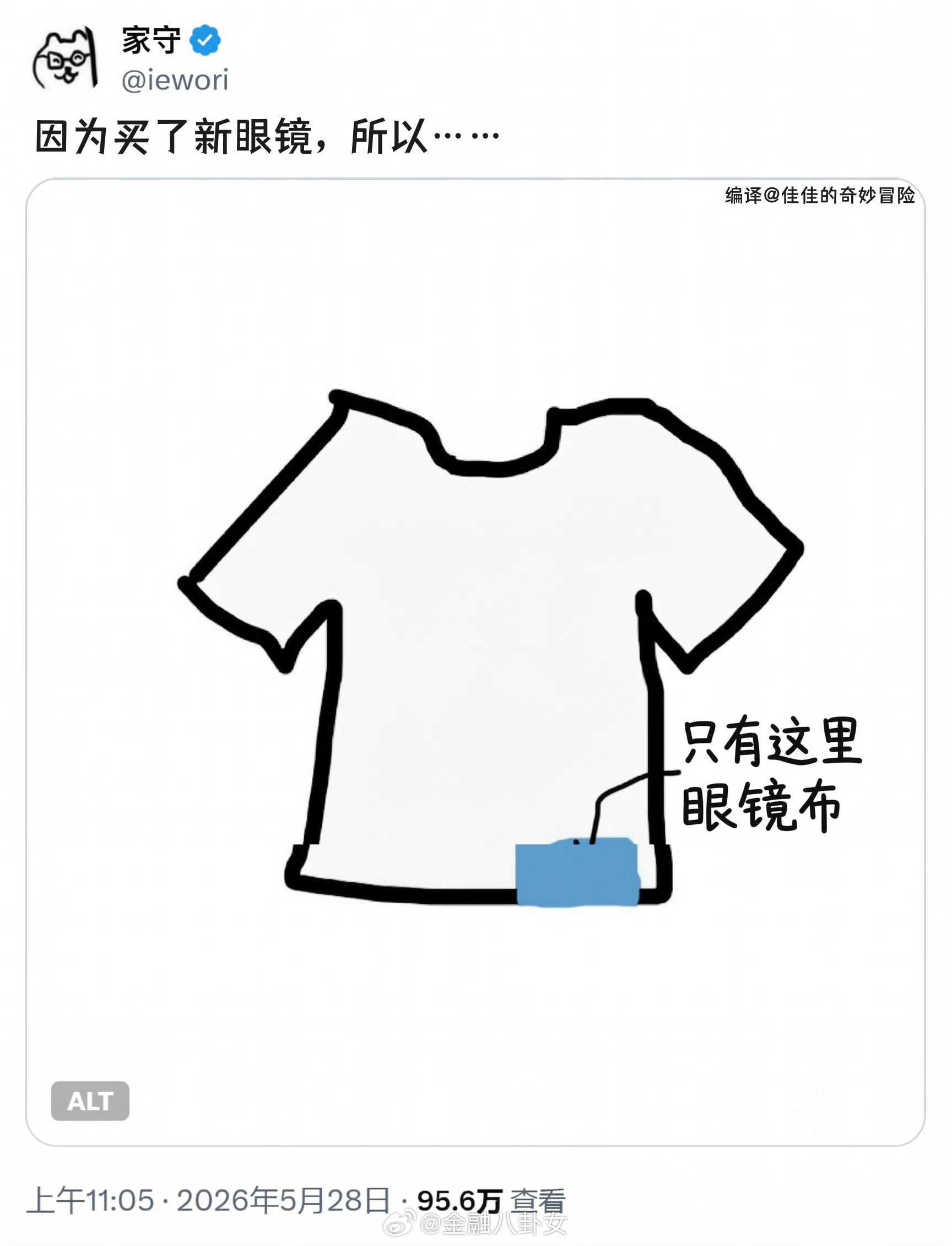 网友给戴眼镜人设计的衣服，感觉咋样