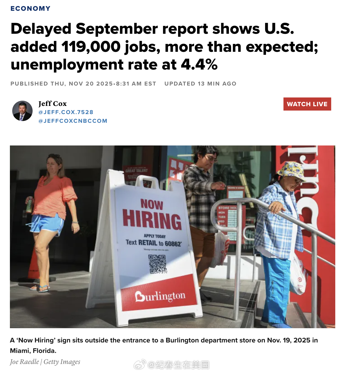 根据美国劳工统计局早上公布的报告，美国经济在 9月份新增的就业岗位数量远超预期。