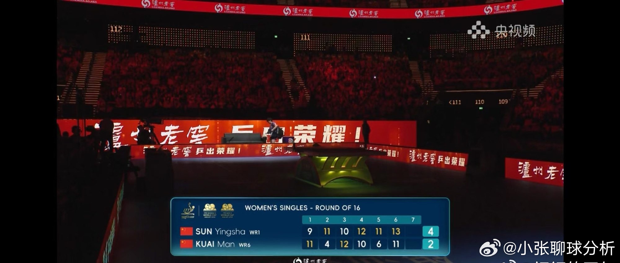 孙颖莎4-2蒯曼！澳门世界杯完成复仇，关键分定乾坤孙颖莎vs蒯曼 孙颖莎世界杯进