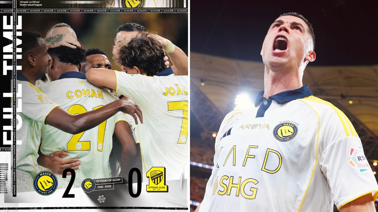 沙特联：利雅得胜利客场2-0击败吉达联合，4连胜领跑榜首。
马内传射建功，C罗打