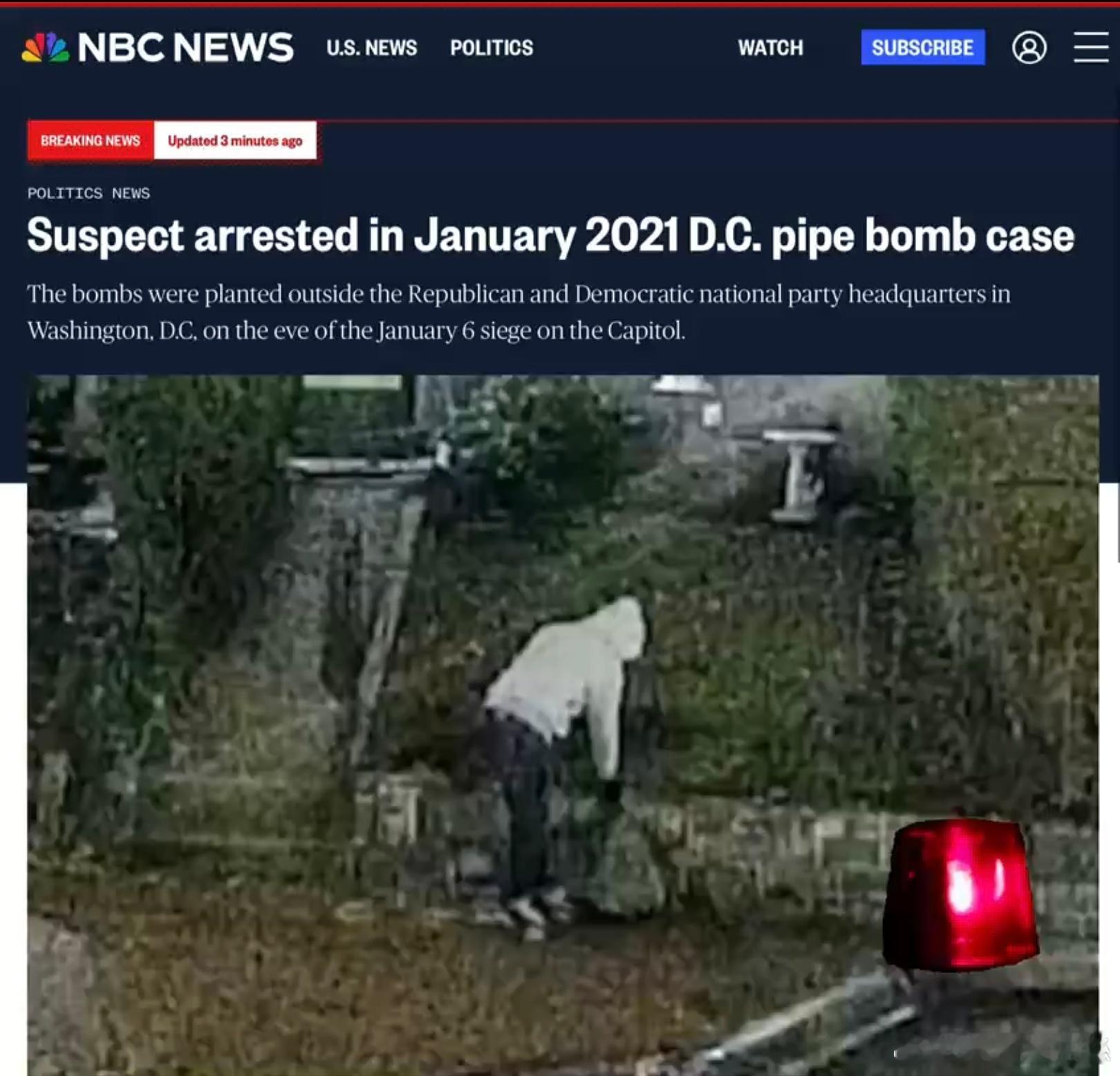 調查歷時近五年，聯邦調查局（FBI）於週四逮捕了一名涉及2021年1月5日（J6