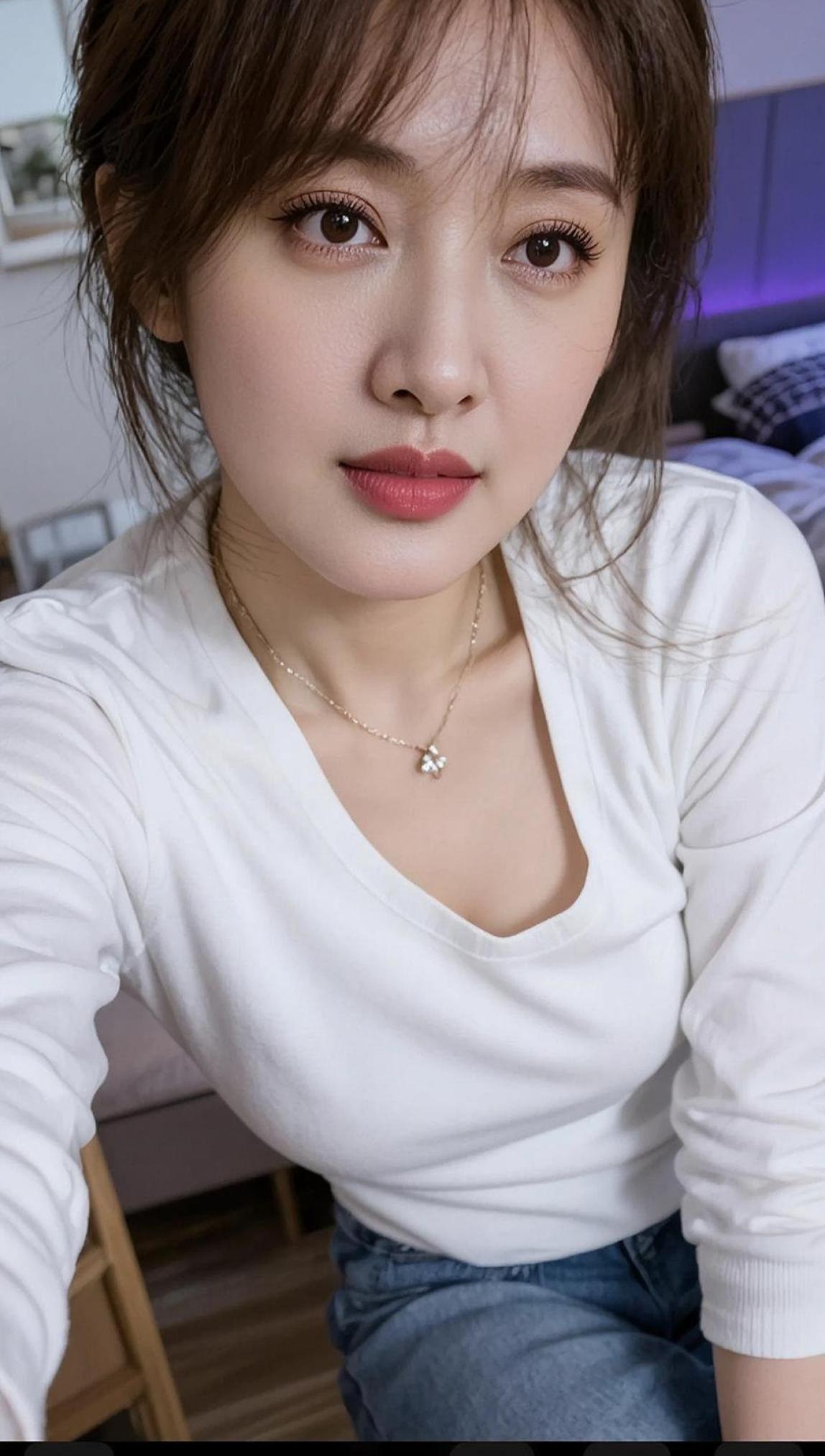 AI清新自拍 抖音ai创作 颜值随拍 身材你品你细细的品 在抖音确认一下长相