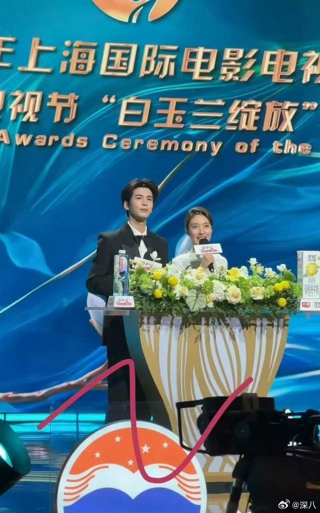 张凌赫白玉兰活动彩排白玉兰彩排 张凌赫白玉兰活动彩排，哇塞 