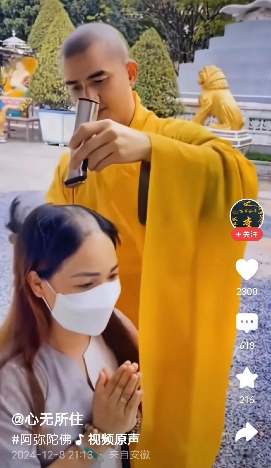 舍去三千烦恼丝，真能换来个心静空明吗？


世间的纷纷扰扰，又岂是一躲就能了之的