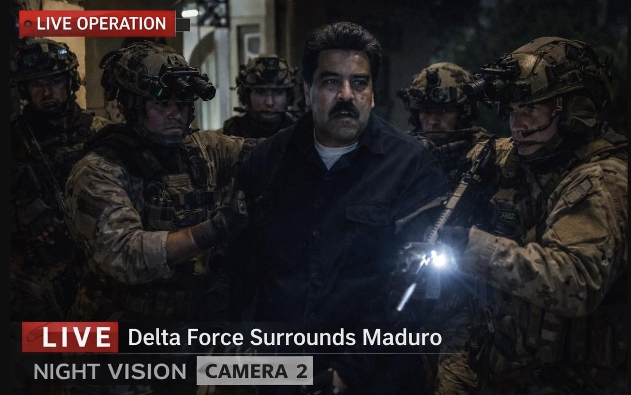 这一幕何其相似：图一马杜罗被美军抓捕，图二萨达姆被美军抓捕。
唯一不同的是理由不