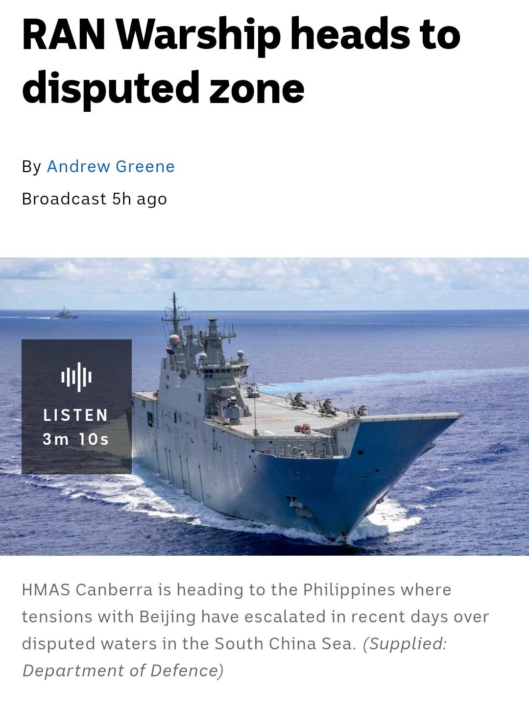🇵🇭菲律宾没等来🇺🇸美军等来🇦🇺澳军了这是什么个路数…#中外舰闻[超