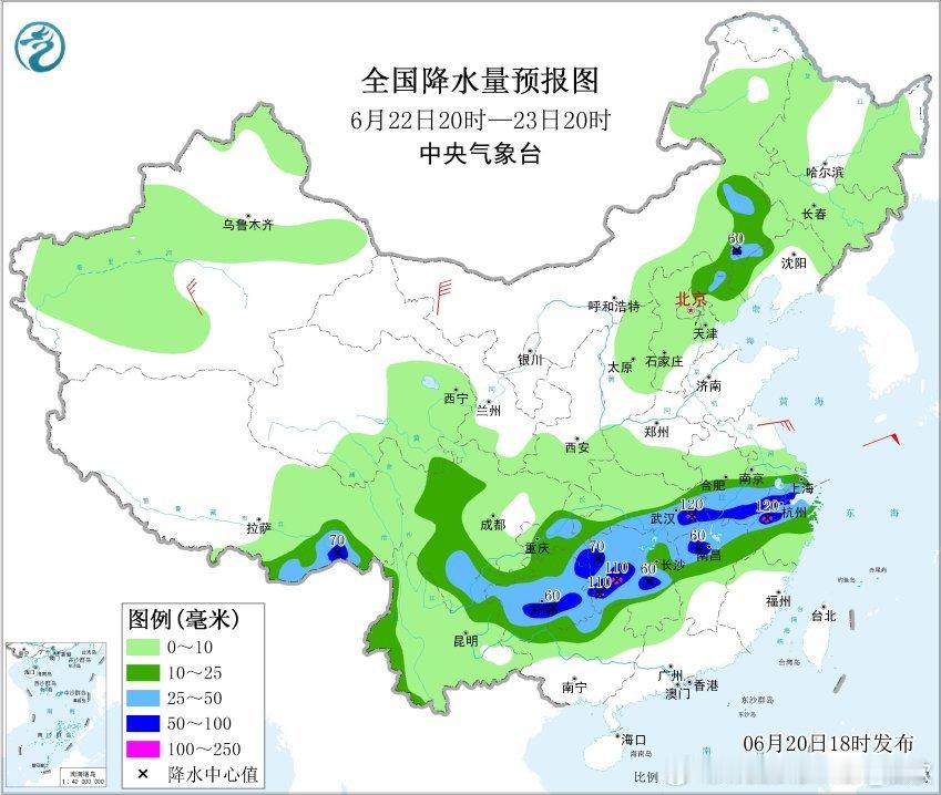 【强降雨】昨晚到今天，主雨带西段维持在广西北部和贵州南部，雨带东段有所减弱南压。