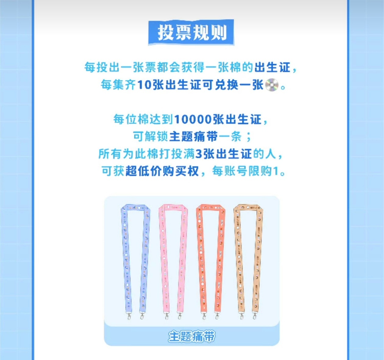 每票30，投出10票=300=1张专辑（专辑可兑换），也是运回的。想要解锁主题痛