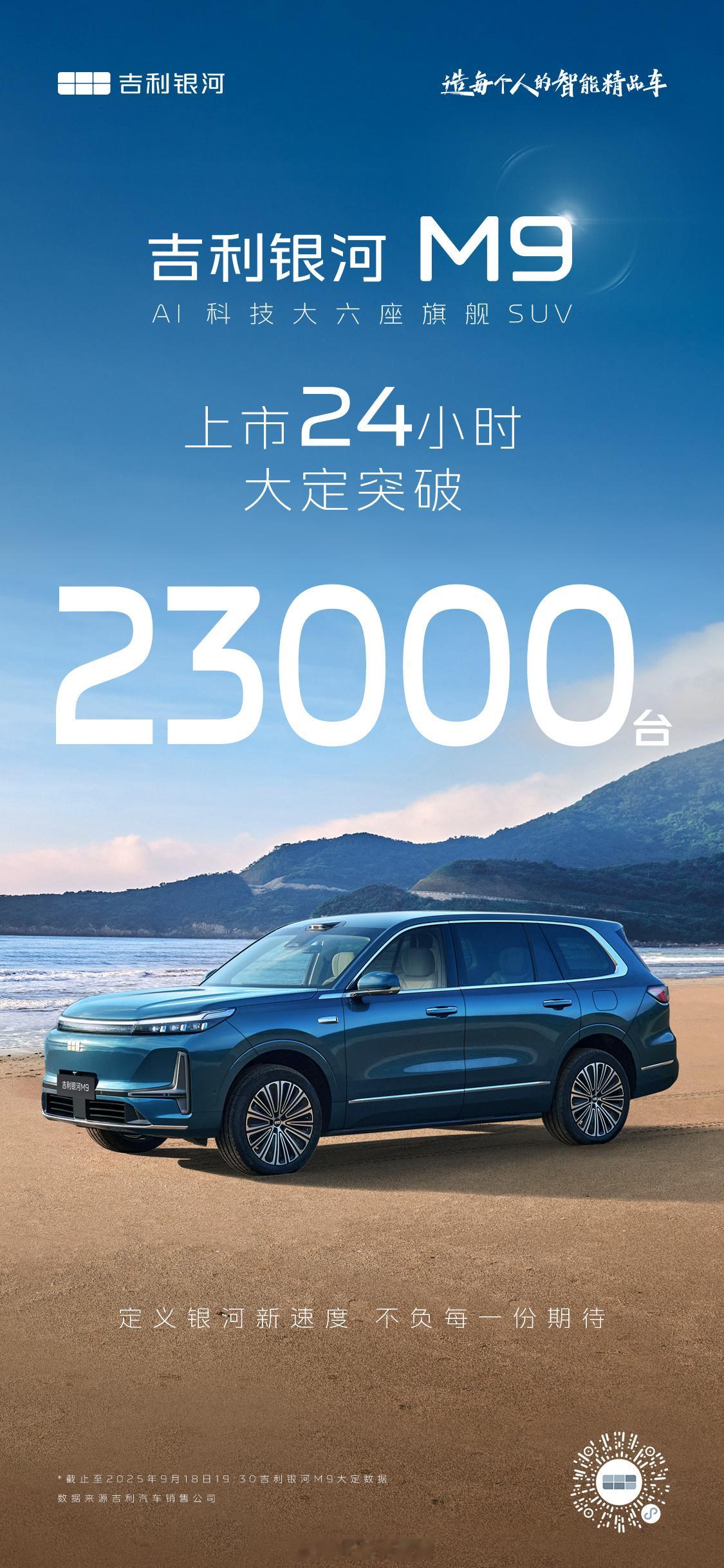 吉利银河M9车长超5.2米，中高配带激光雷达全系大六座，限时价17.38-23.
