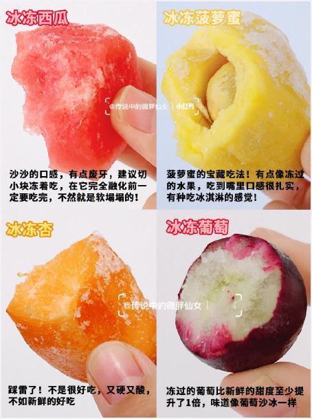 20种冰冻水果大测评！防踩雷！我的宝藏食谱