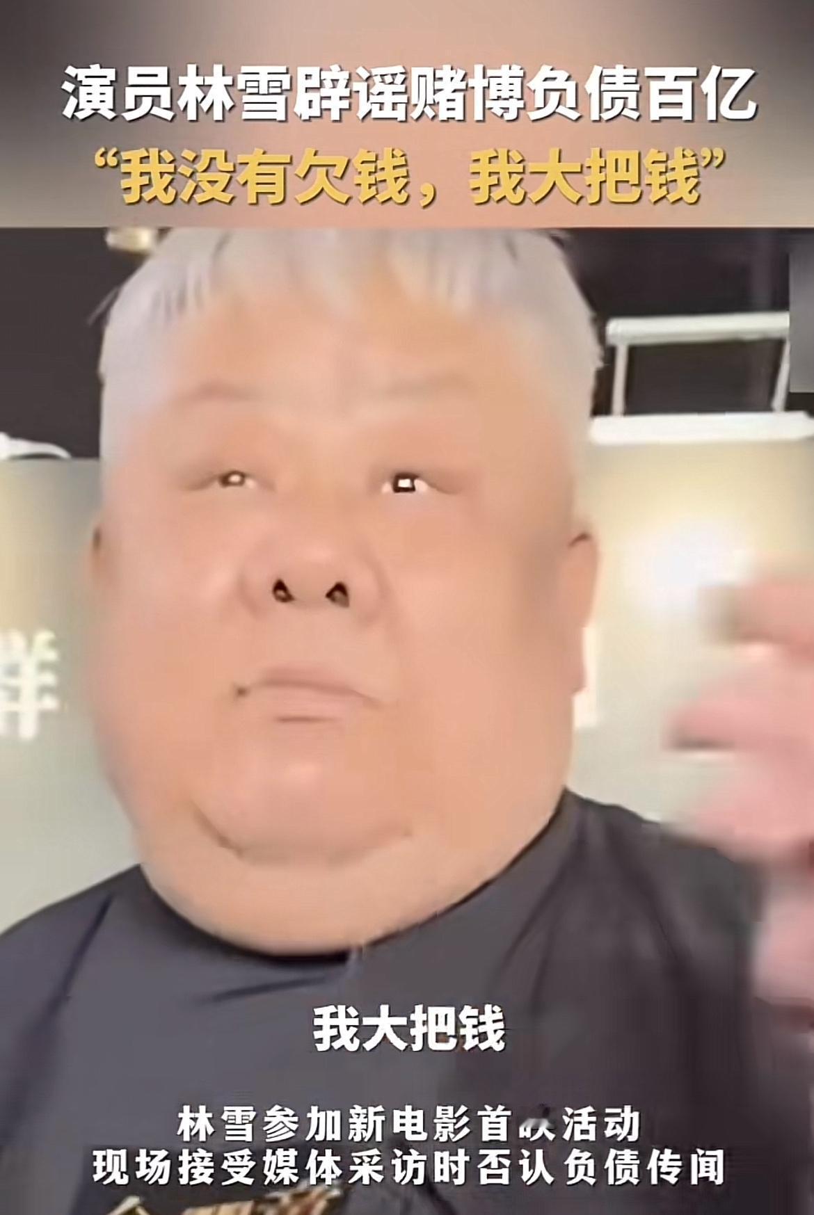 真是恶心，出新电影的节点，居然传出演员林雪赌博负债百亿，真是把影迷当“春蛋”玩耍