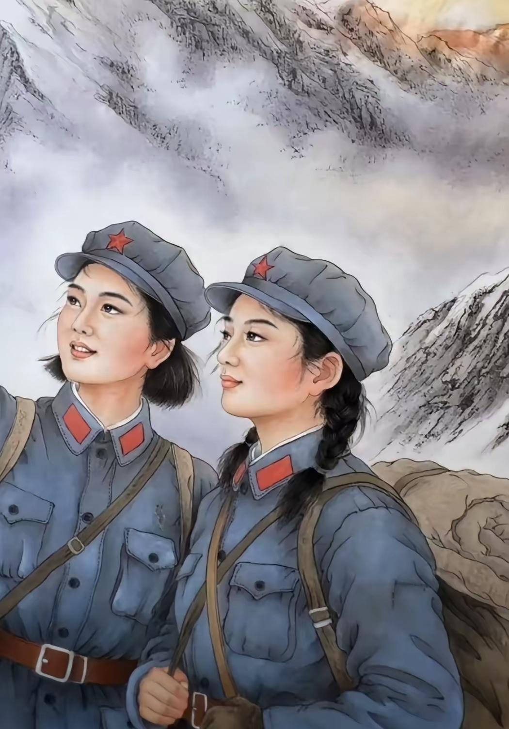 农民工画的画，
对子弟兵充满感情。