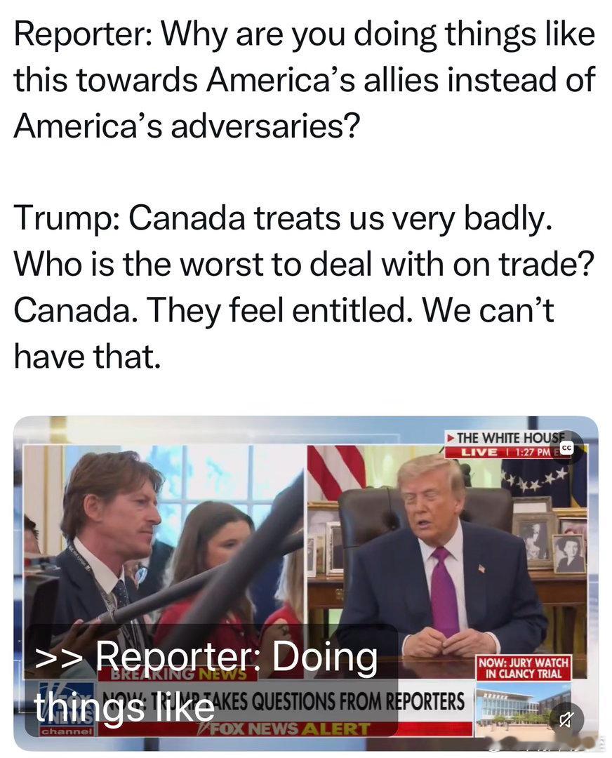 Trump签行政令：安大略湖改名“美国湖”内政部已经开始实施记者问：为什么这样对