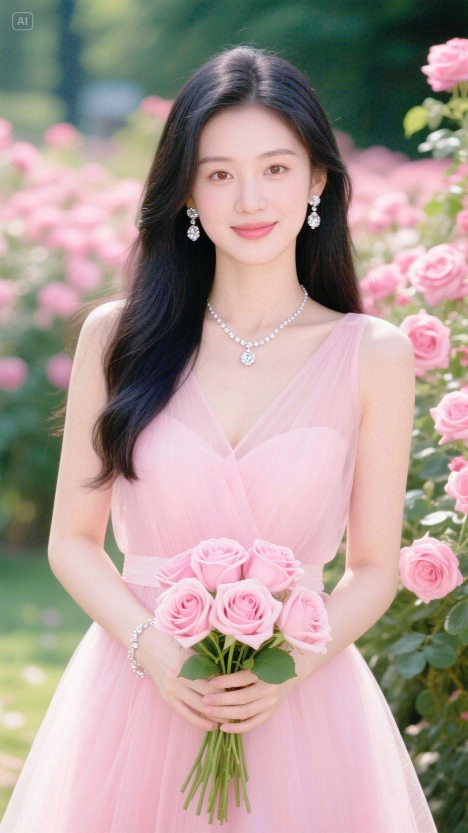 即梦AI 情人节快乐祝天下有情人终成眷属 甜美写真