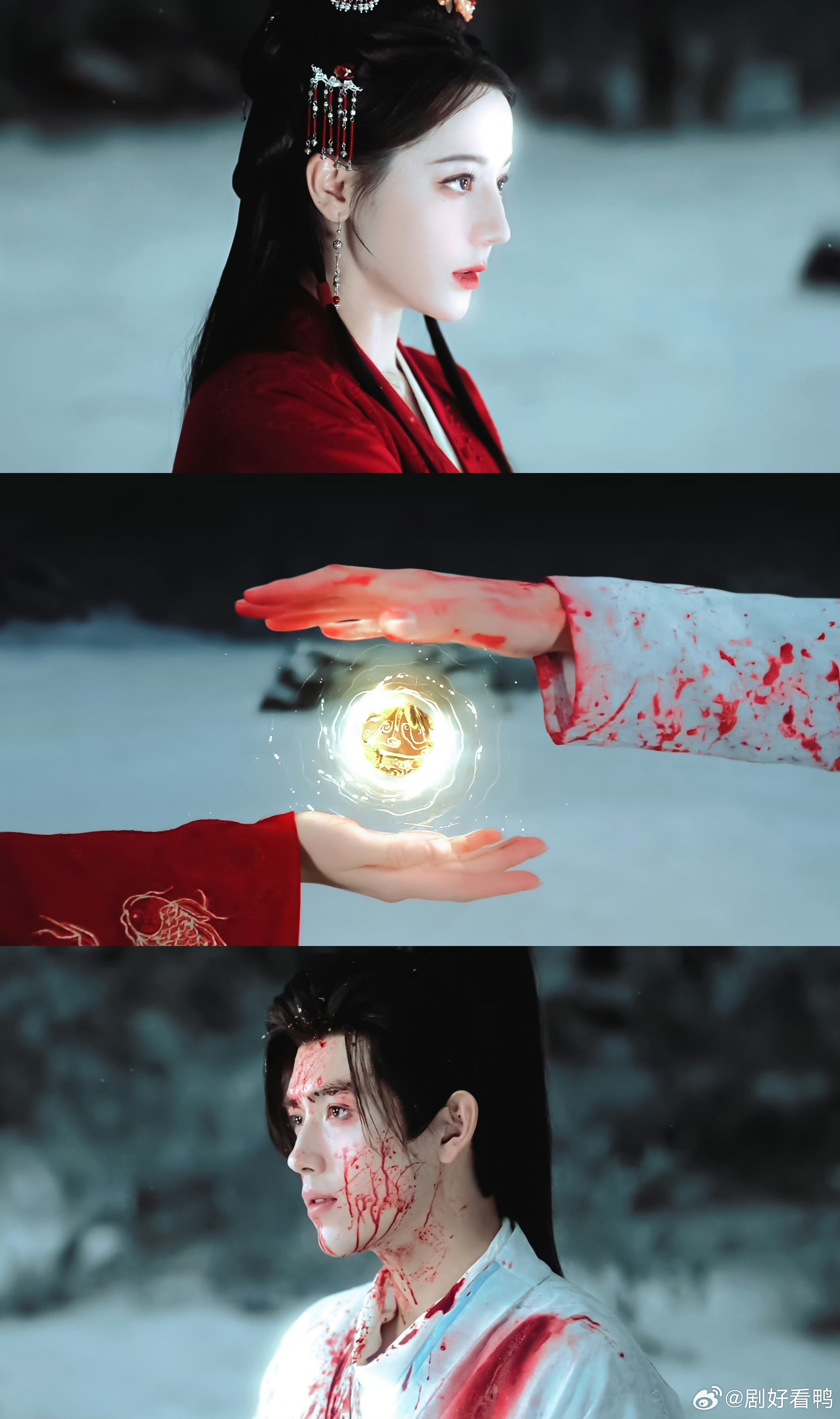 白日提灯第8集30分5秒四百年孤寂太戳心！结咒瞬间时空静止，孤寂与宿命碰撞，看得